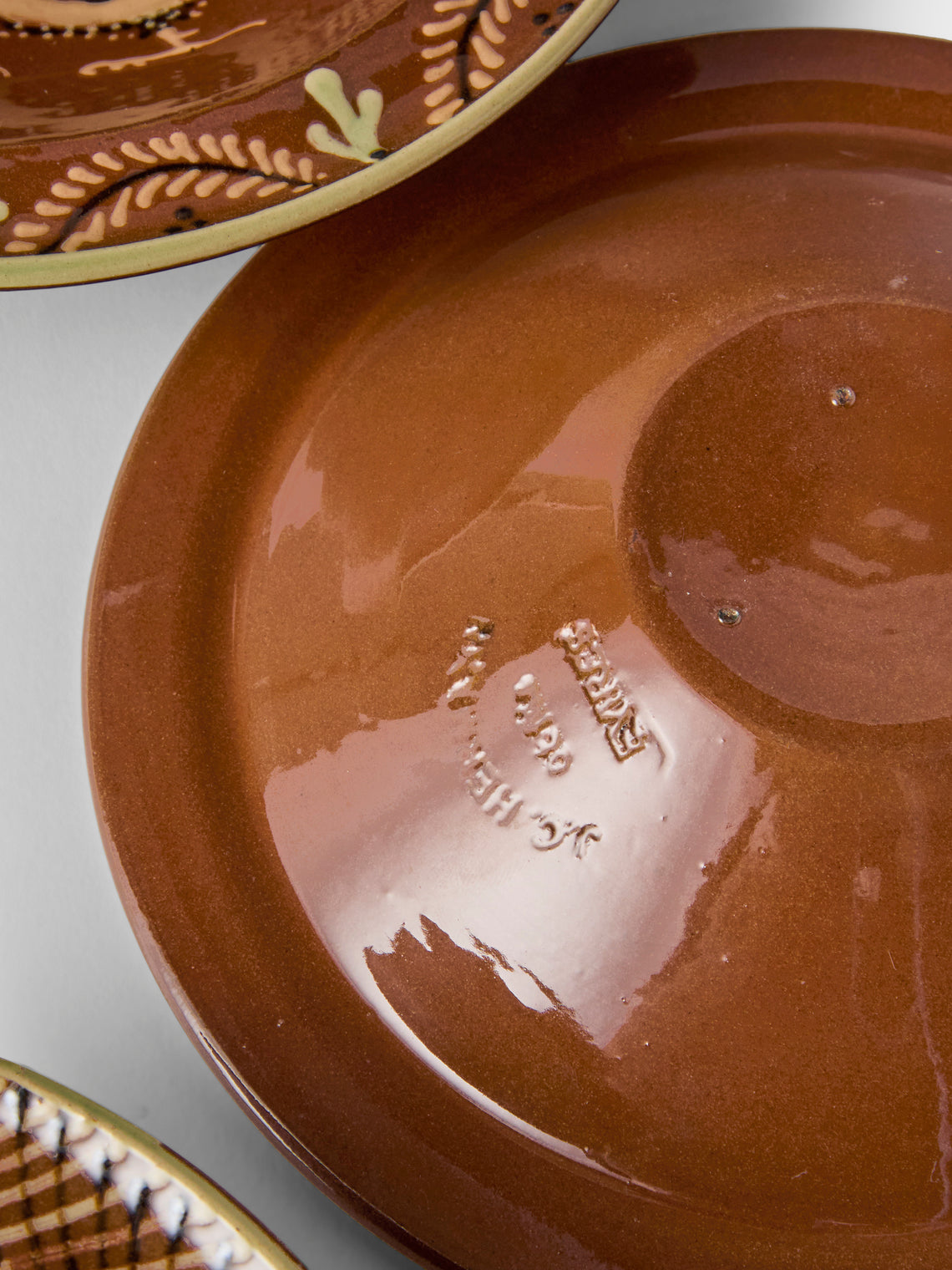 Poterie d’Évires - Animals Hand-Painted Ceramic Breakfast Bowls (Set of 4) - Light Brown - ABASK