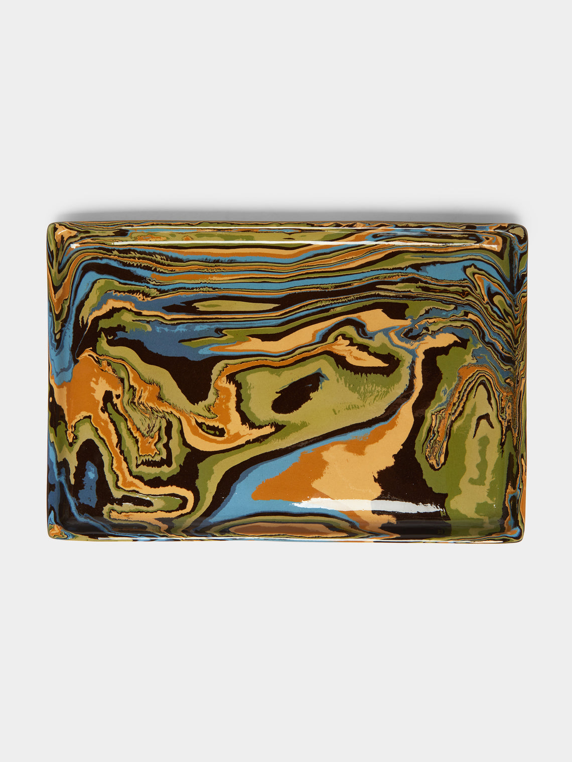 Atelier Saint-André Perrin - Marbled Ceramic Tray -  - ABASK - 