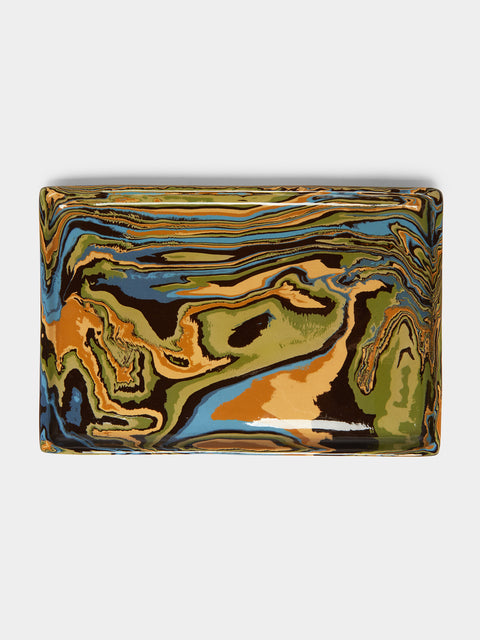 Atelier Saint-André Perrin - Marbled Ceramic Tray -  - ABASK - 
