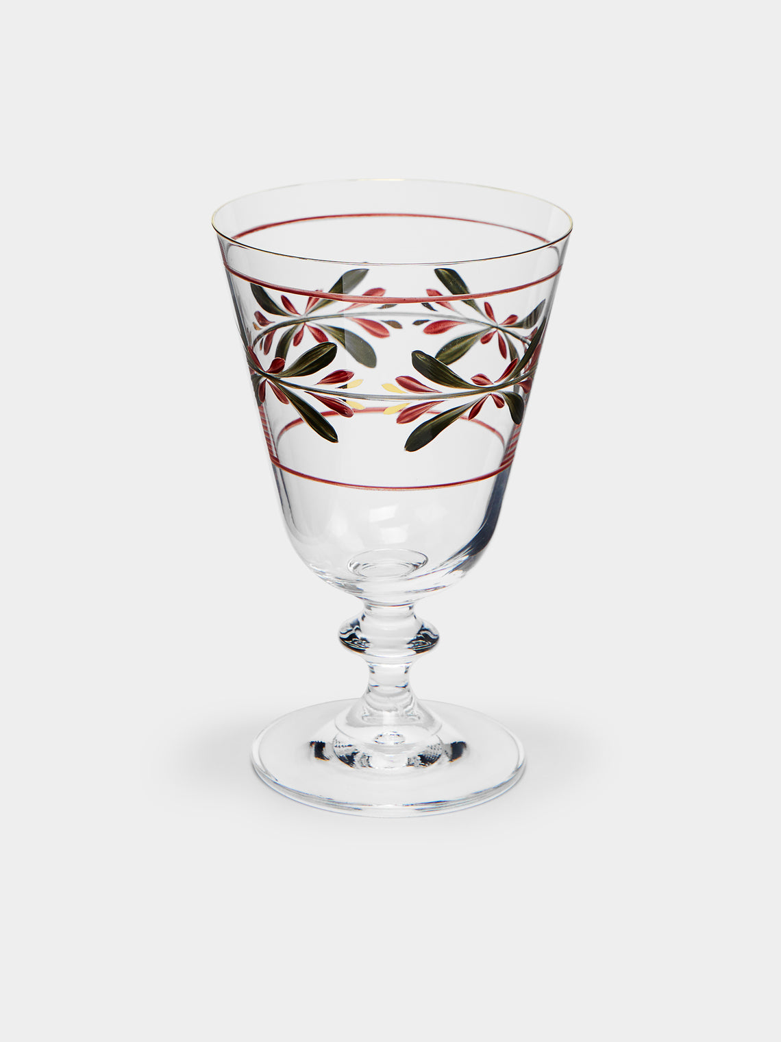 Los Vasos de Agua Clara - Zermatt Hand-Painted Stemmed Glasses (Set of 4) -  - ABASK
