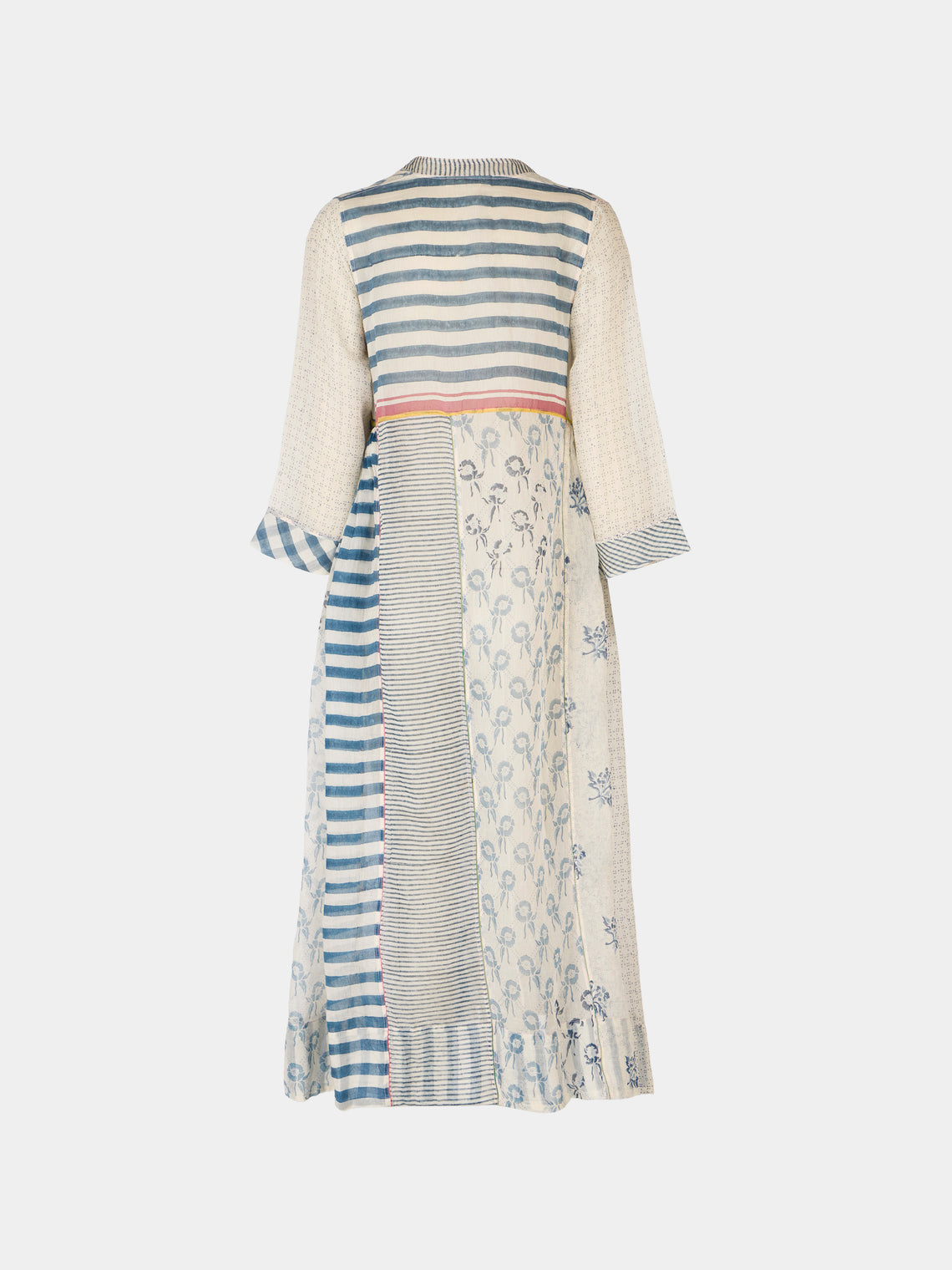 Injiri - Amber 84 Hand-Loomed Cotton and Silk Dress | Size: S - Multiple - ABASK