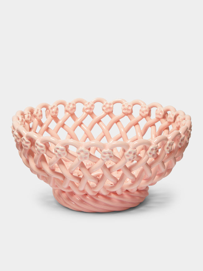 Maison Pichon Uzès - Hand-Glazed Ceramic Braided Serving Bowl -  - ABASK - 
