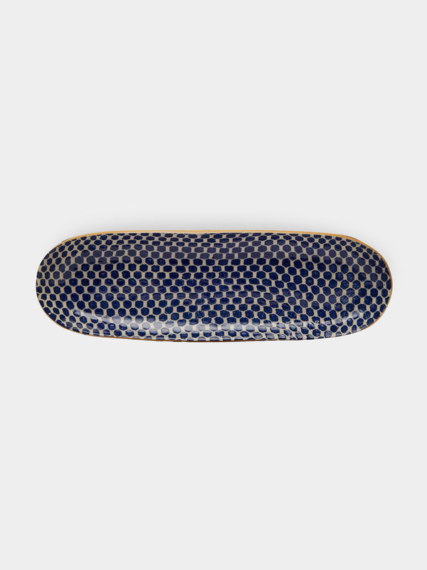 Terrafirma Ceramics - Hand-Printed Ceramic Large Canape Platter -  - ABASK - 
