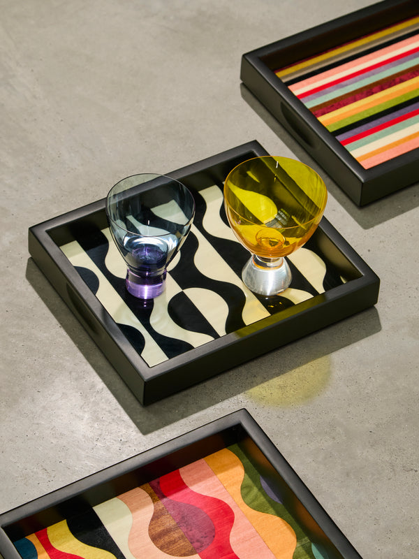 Biagio Barile - Waves Wood Inlay Tray -  - ABASK