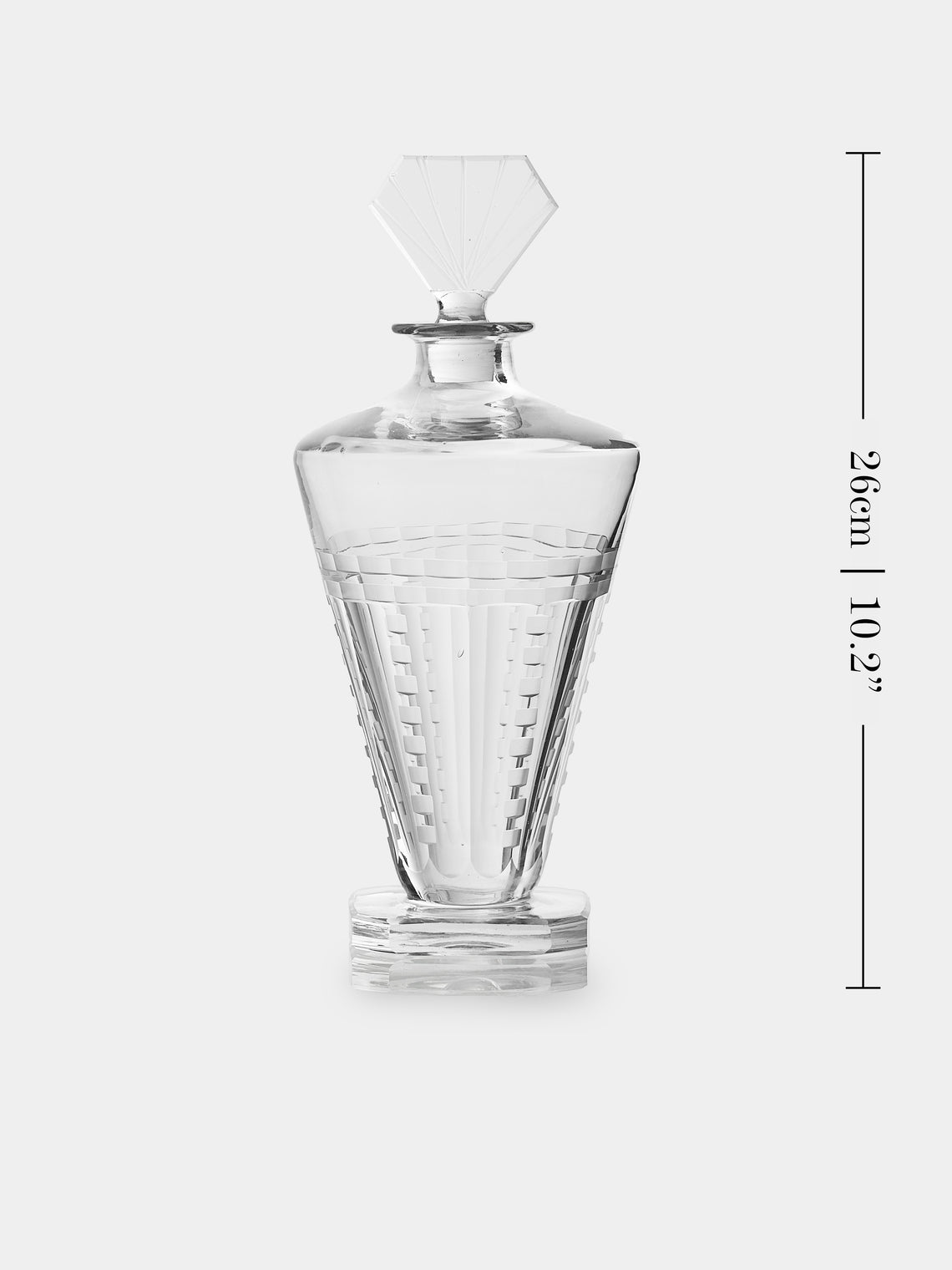 Antique and Vintage - 1920s Saint Louis Crystal Decanter - Clear - ABASK