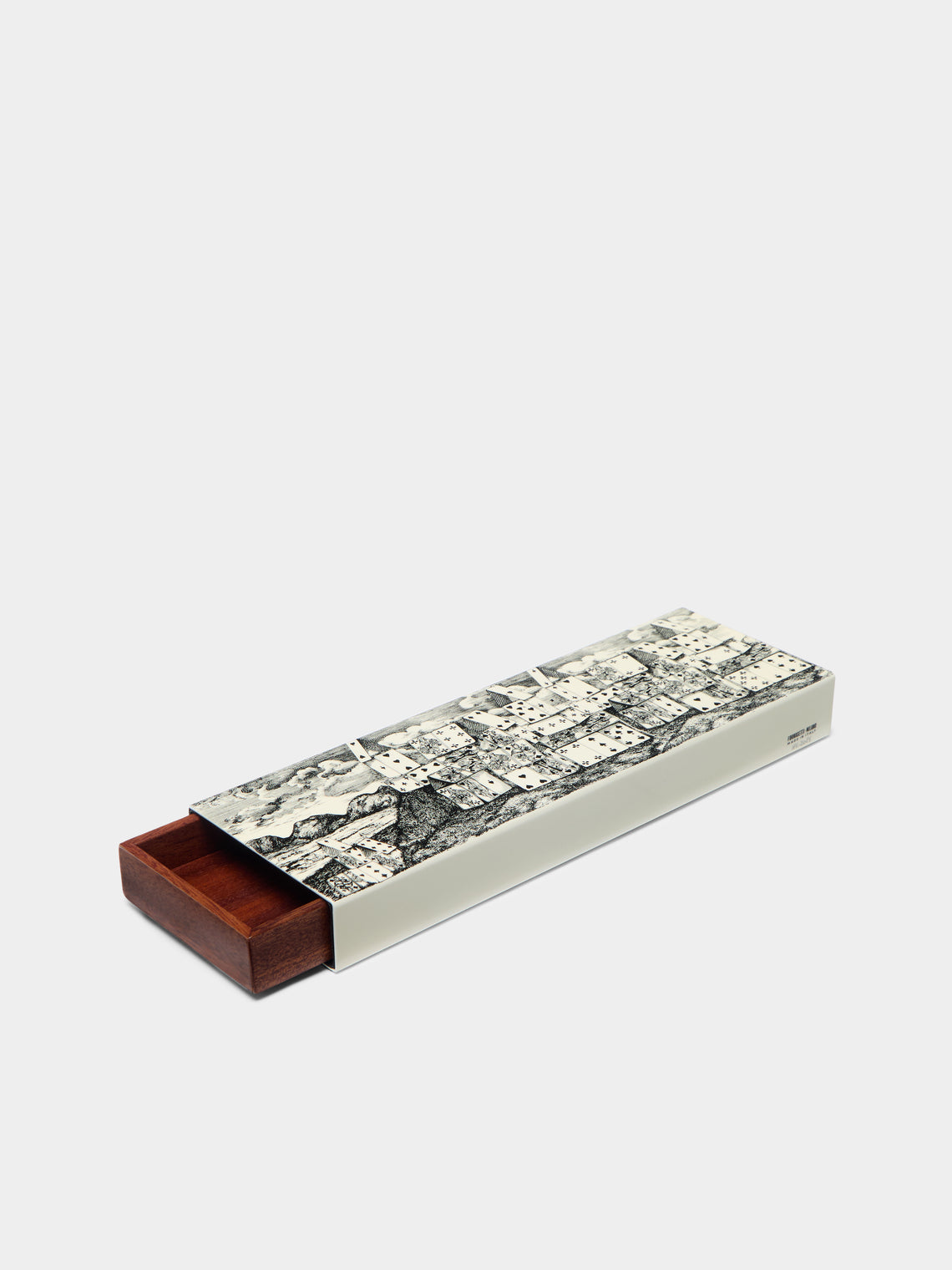 Fornasetti - Città di Carte Hand-Painted Wood Box -  - ABASK