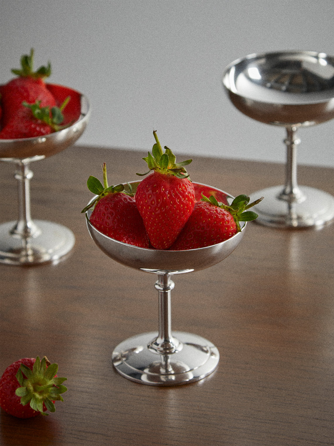 Antique and Vintage - 1980s Christofle Silver-Plated Sundae Bowls (Set of 8) - Silver - ABASK