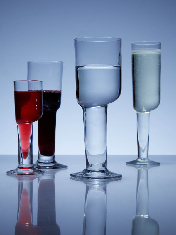 Carlo Moretti - Asymmetric Hand-Blown Murano Water Glass - ABASK
