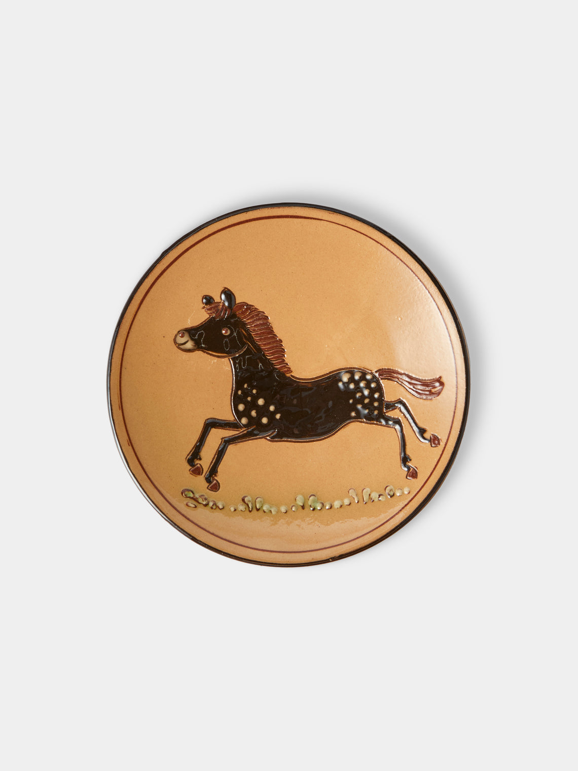 Poterie d’Évires - Animals Hand-Painted Ceramic Plates – 5.5in/14cm (Set of 4) - Multiple - ABASK