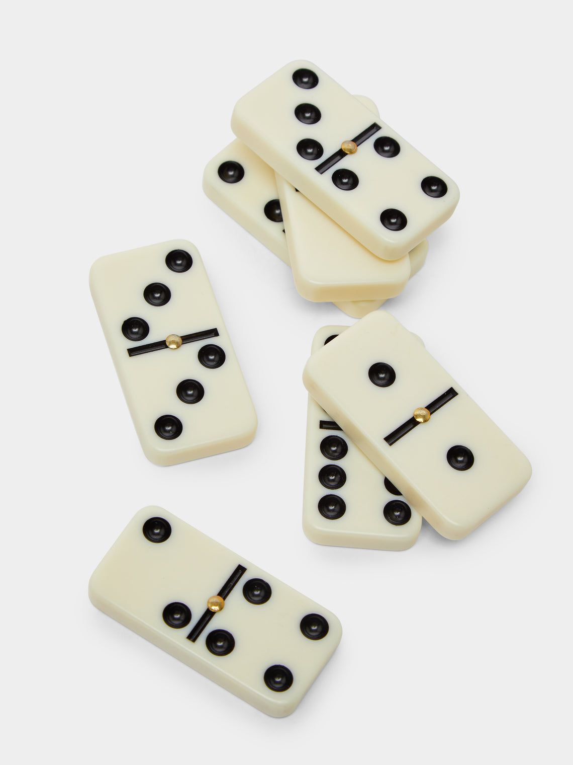 Giobagnara - Parma Leather Dominoes Set - Green - ABASK