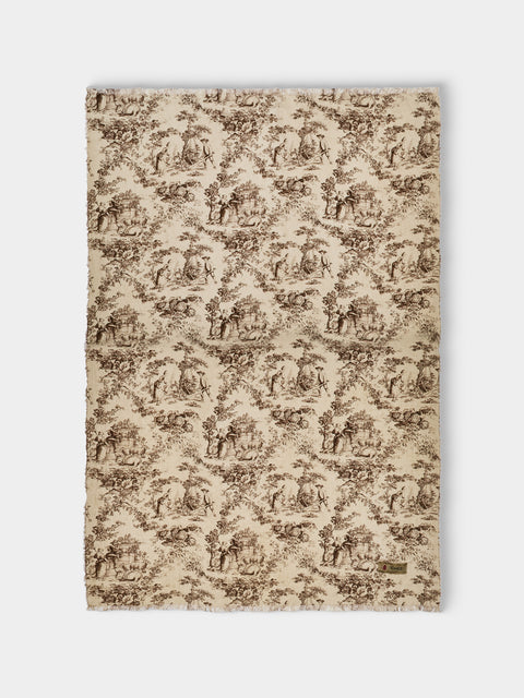 The House of Lyria - Linen Throw (75in/1.9m) - Beige - ABASK - 
