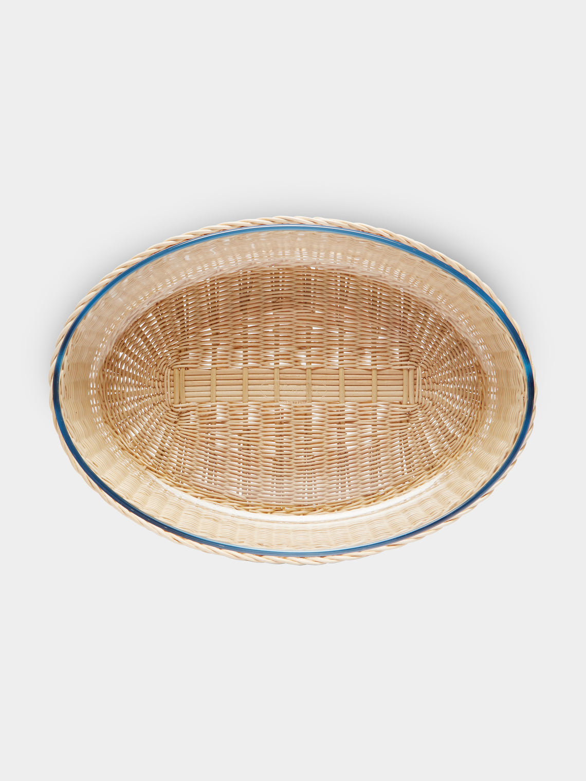 Mila Maurizi - Camelia Handwoven Wicker and Glass Baking Dish -  - ABASK