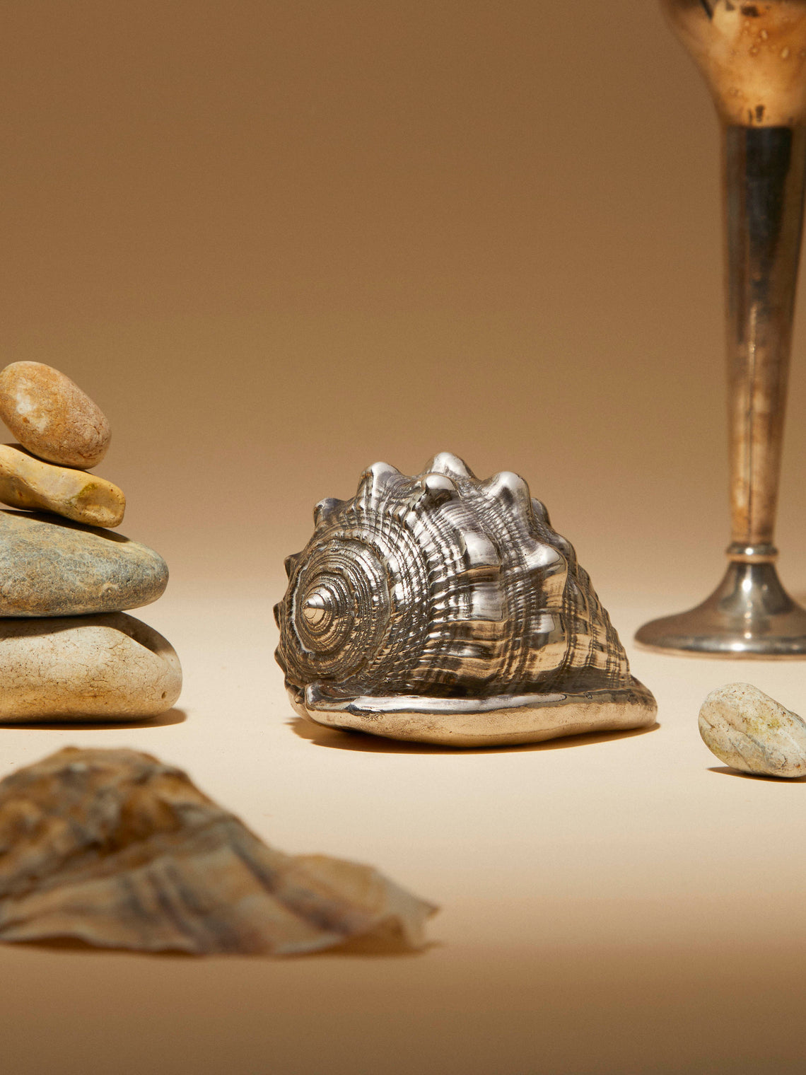 Antique and Vintage - 1950s Buccellati Sterling Silver Coated Shell -  - ABASK