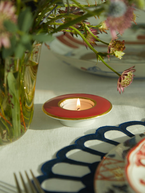 Augarten - Hand-Painted Porcelain Tealight Holders (Set of 2) -  - ABASK