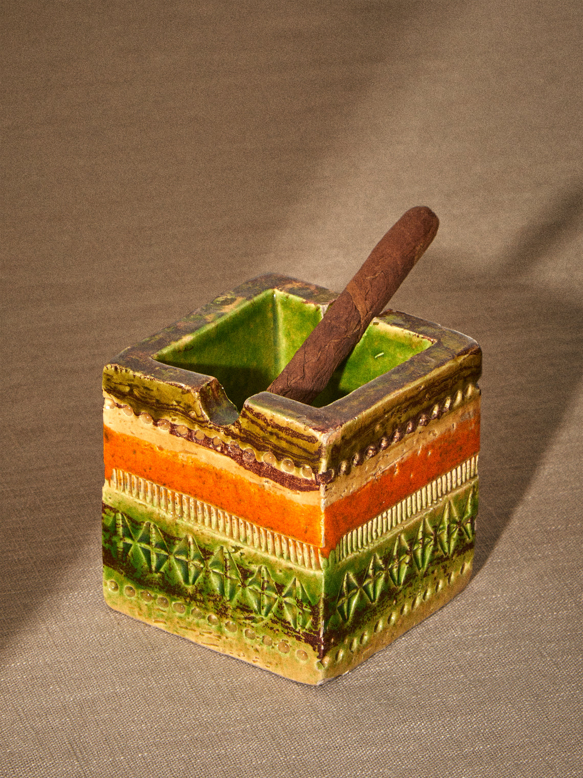 Antique and Vintage - 1970s Bitossi Ceramiche Sahara Ceramic Ashtray - Multiple - ABASK