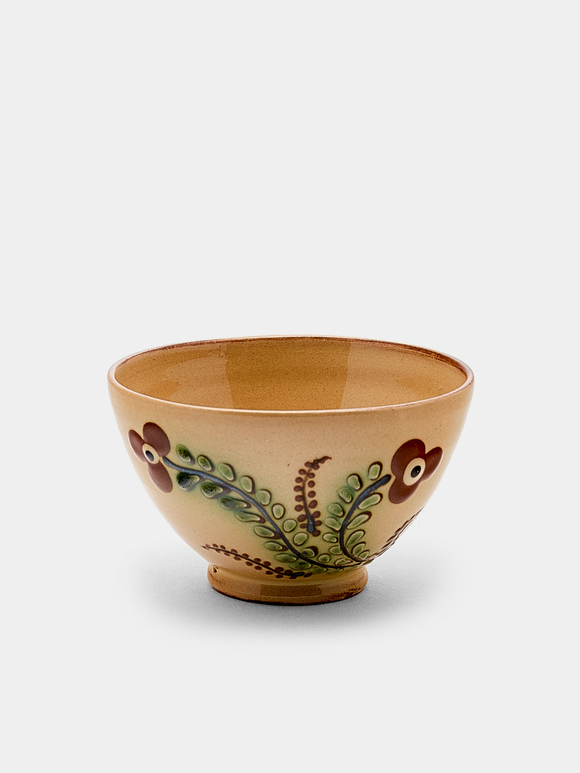 Poterie d’Évires - Flowers Hand-Painted Ceramic Petit Bowls (Set of 6) - Cream - ABASK