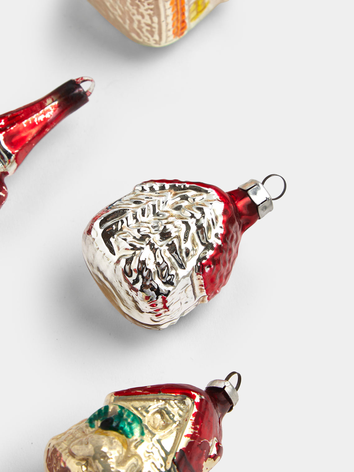 Antique and Vintage - Early-20th-Century Houses Glass Baubles (Set of 12) - Multiple - ABASK