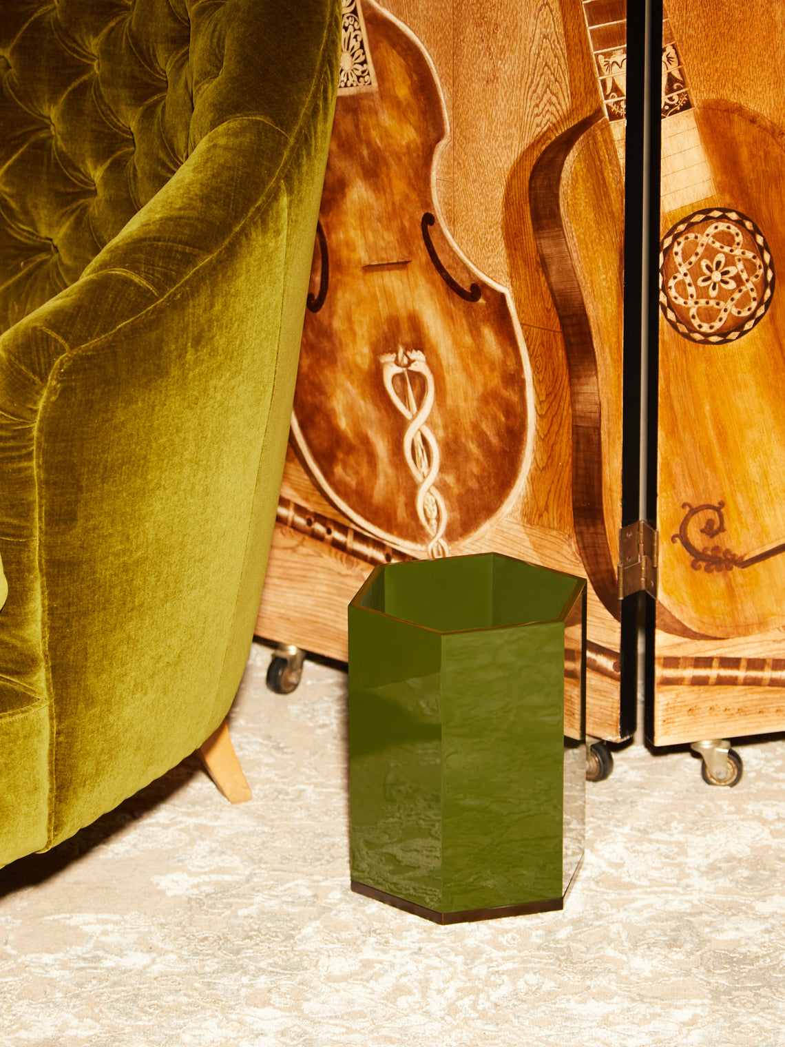 The Lacquer Company - Lacquered Hexagonal Bin -  - ABASK