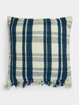 Hollie Ward - Maggie Handwoven Shetland Wool Check Cushion -  - ABASK - 