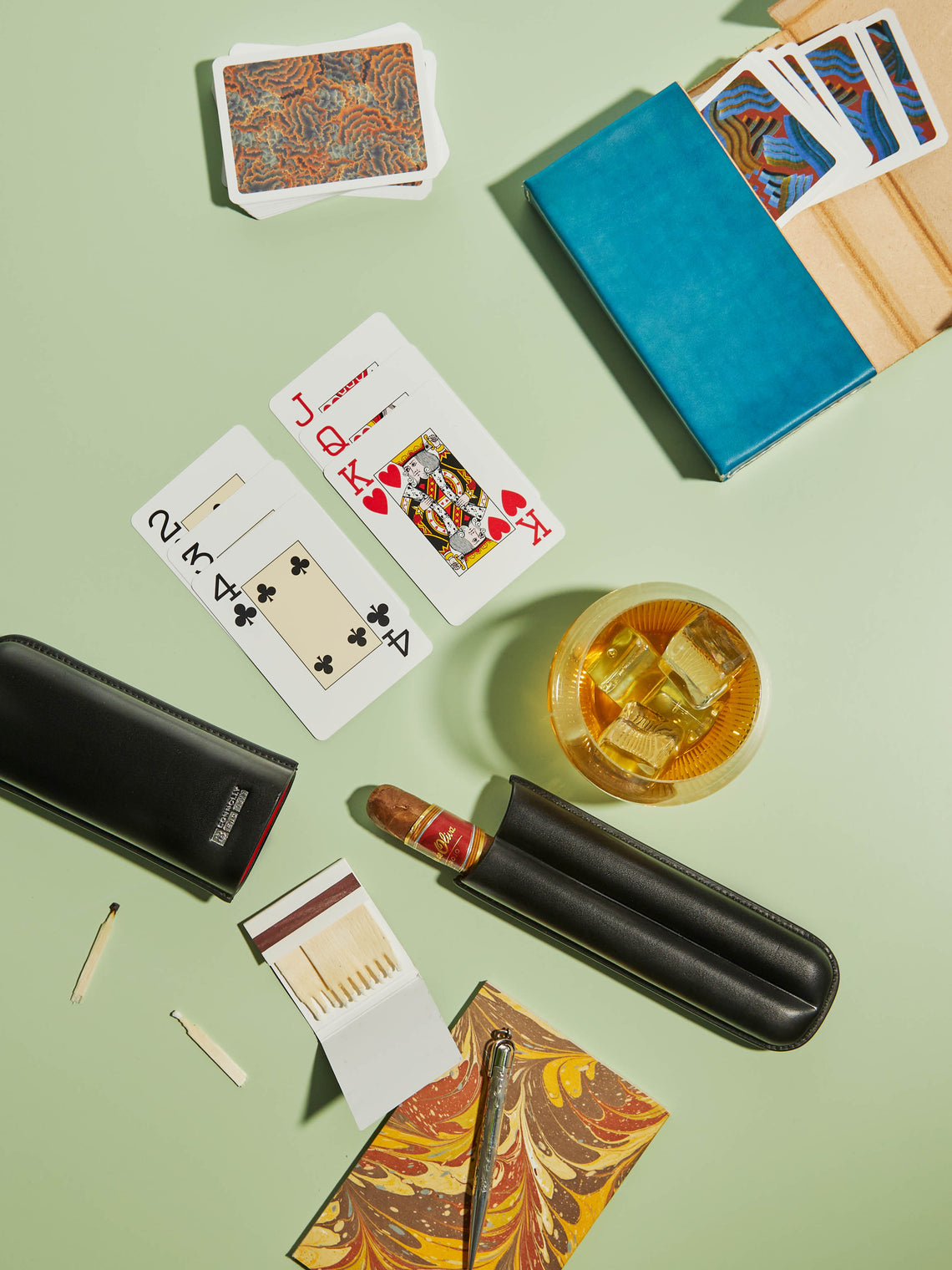 Nick Plant - Leather Playing Cards Set -  - ABASK