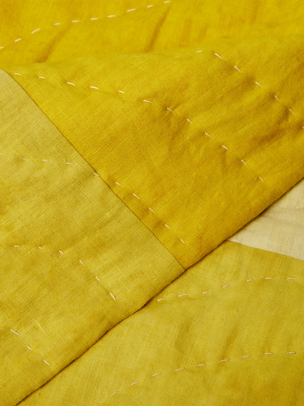 Tuck It In - Hand-Embroidered Linen Quilt -  - ABASK