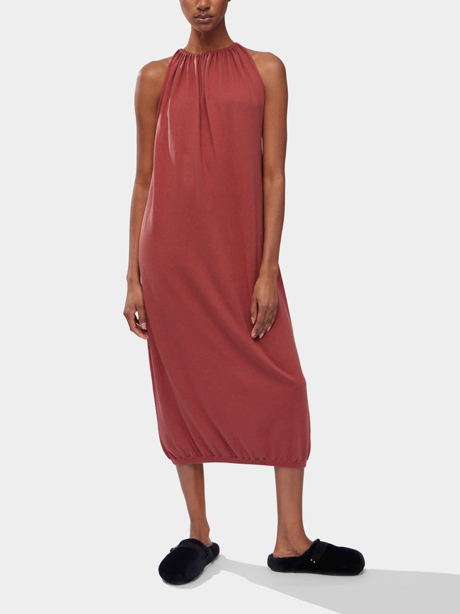 Frenckenberger - Drape Cashmere Long Dress -  - ABASK
