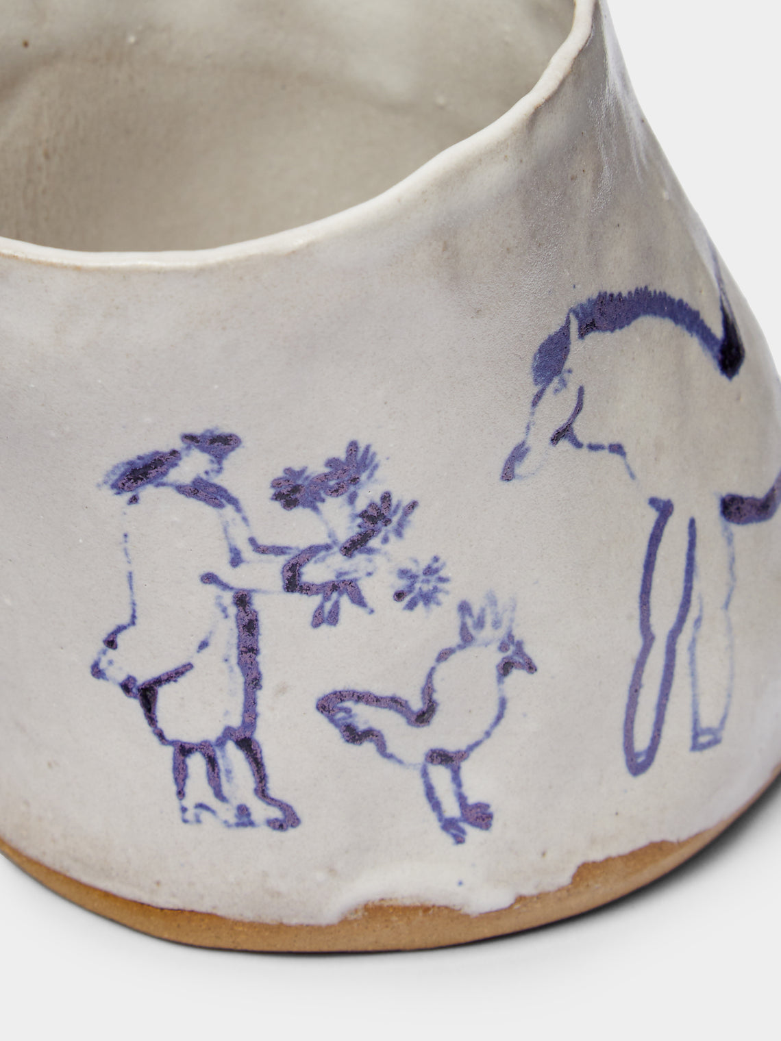Liz Rowland - Horse Flower Man Hand-Painted Ceramic Mug -  - ABASK
