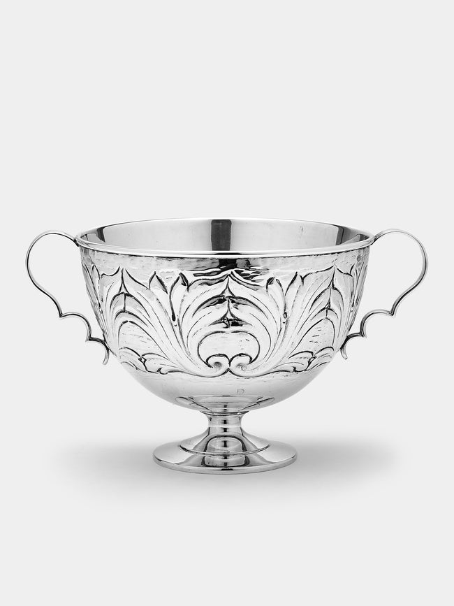 Antique and Vintage - 1950s Pradella Ilario Solid Silver Footed Bowl - Silver - ABASK - 