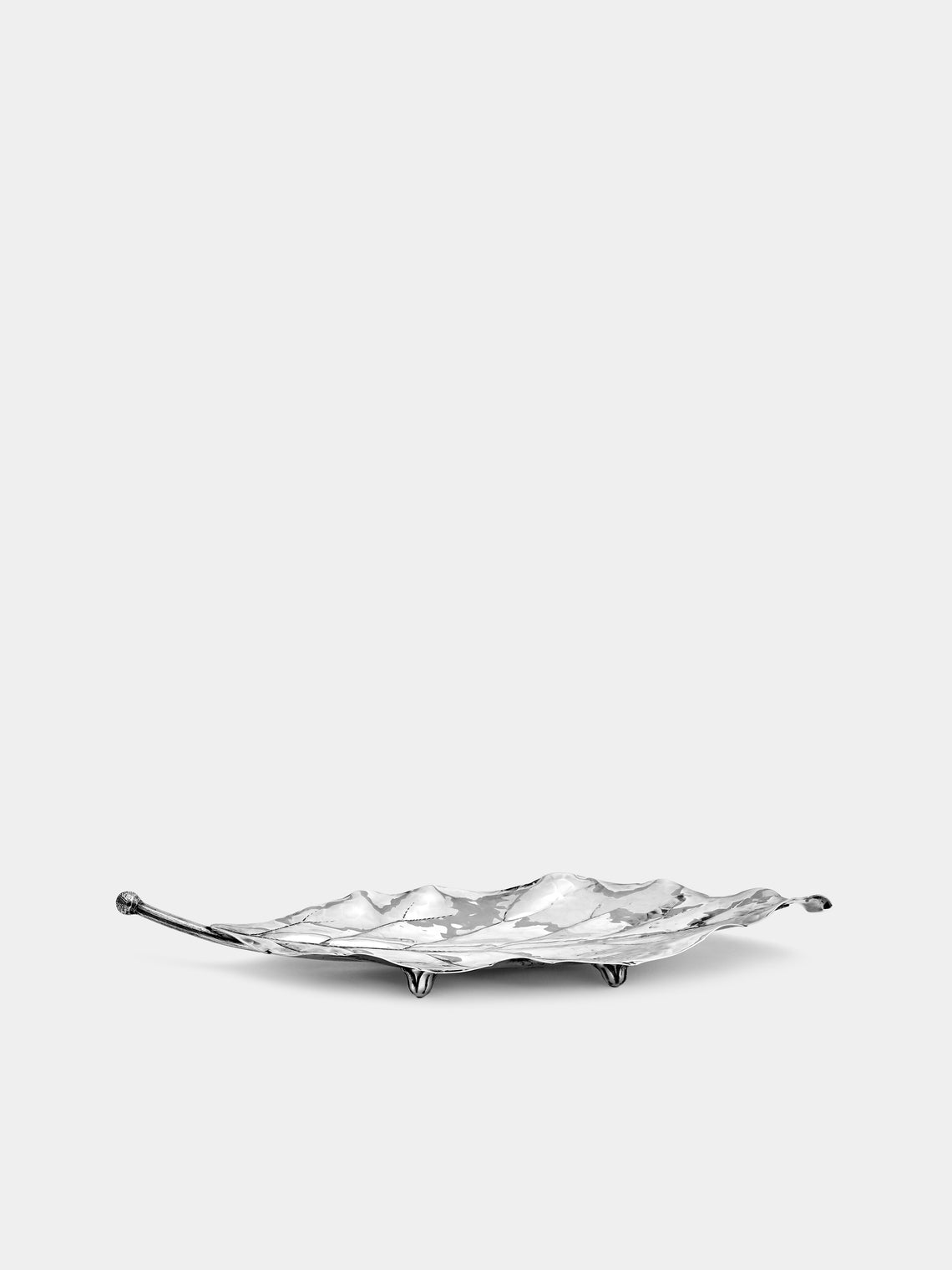 Antique and Vintage - 1970s Buccellati Solid Silver Magnolia Leaf - Silver - ABASK