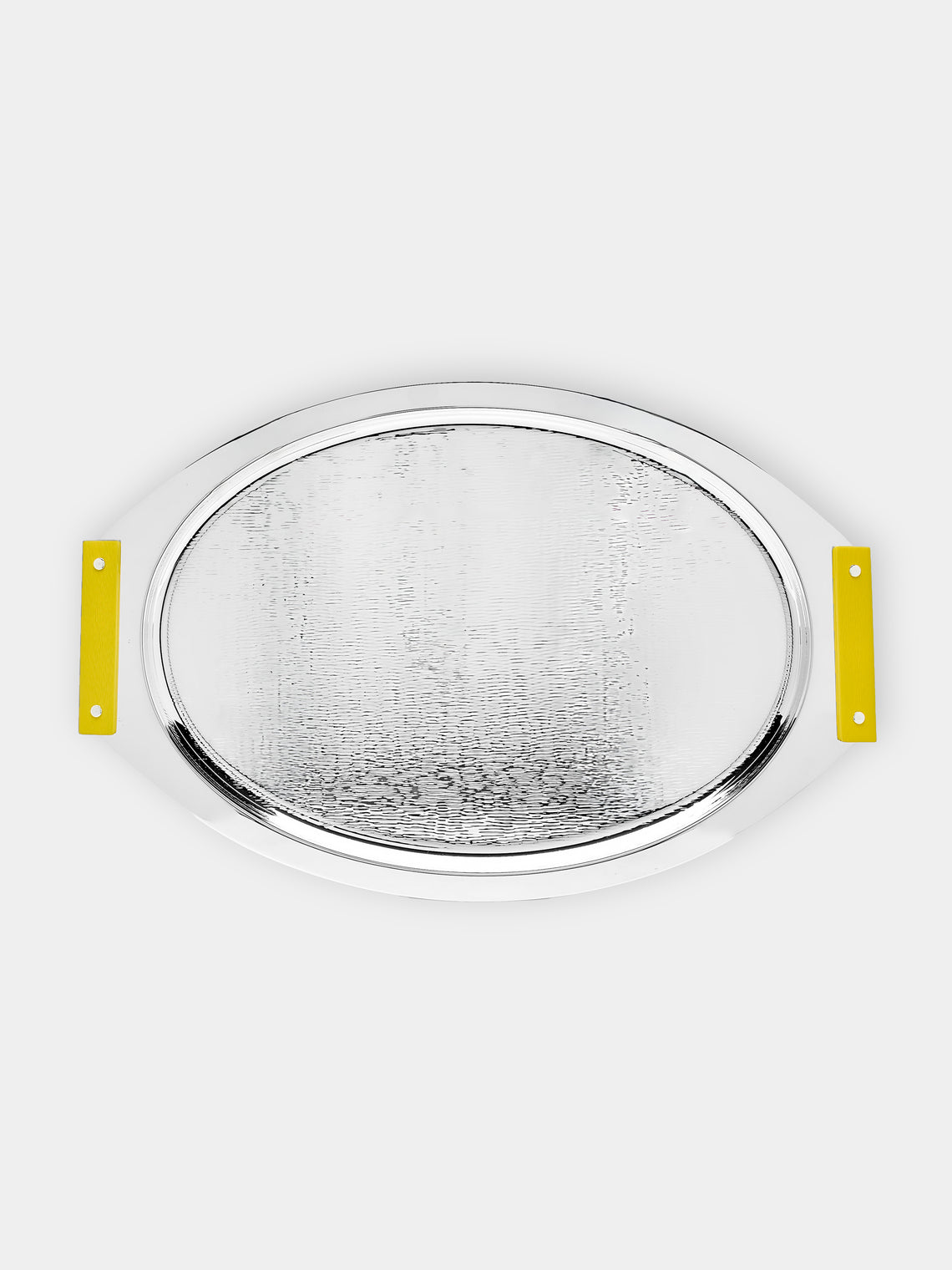 Zanetto - Ebony and Enamelled Silver-Plated Oval Bar Tray -  - ABASK - 