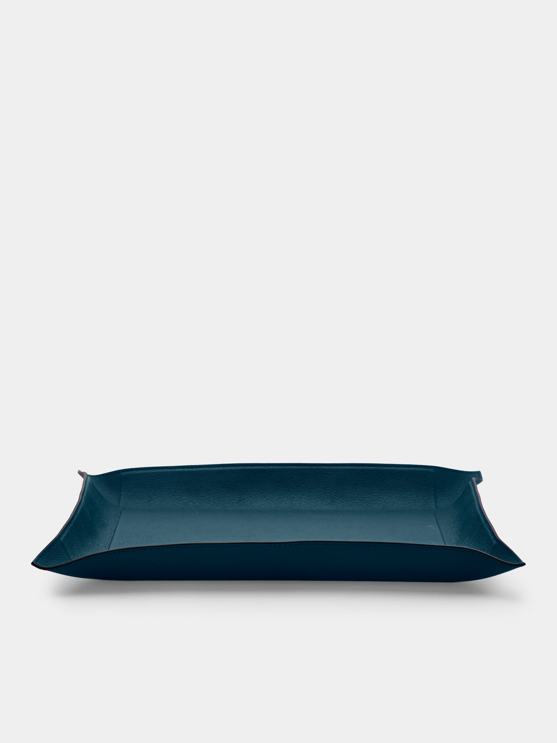 Giobagnara - Jack Leather Extra Large Rectangular Valet Tray - Blue - ABASK
