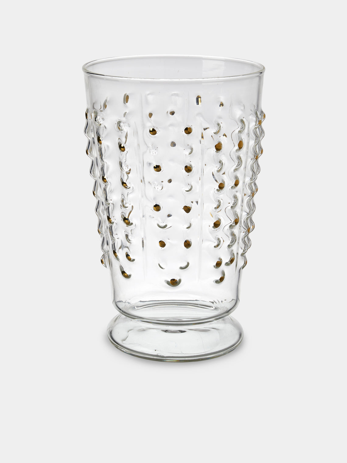 Alya Tannous - Hand-Blown Glass Vase (8in/20cm) - Clear - ABASK - 