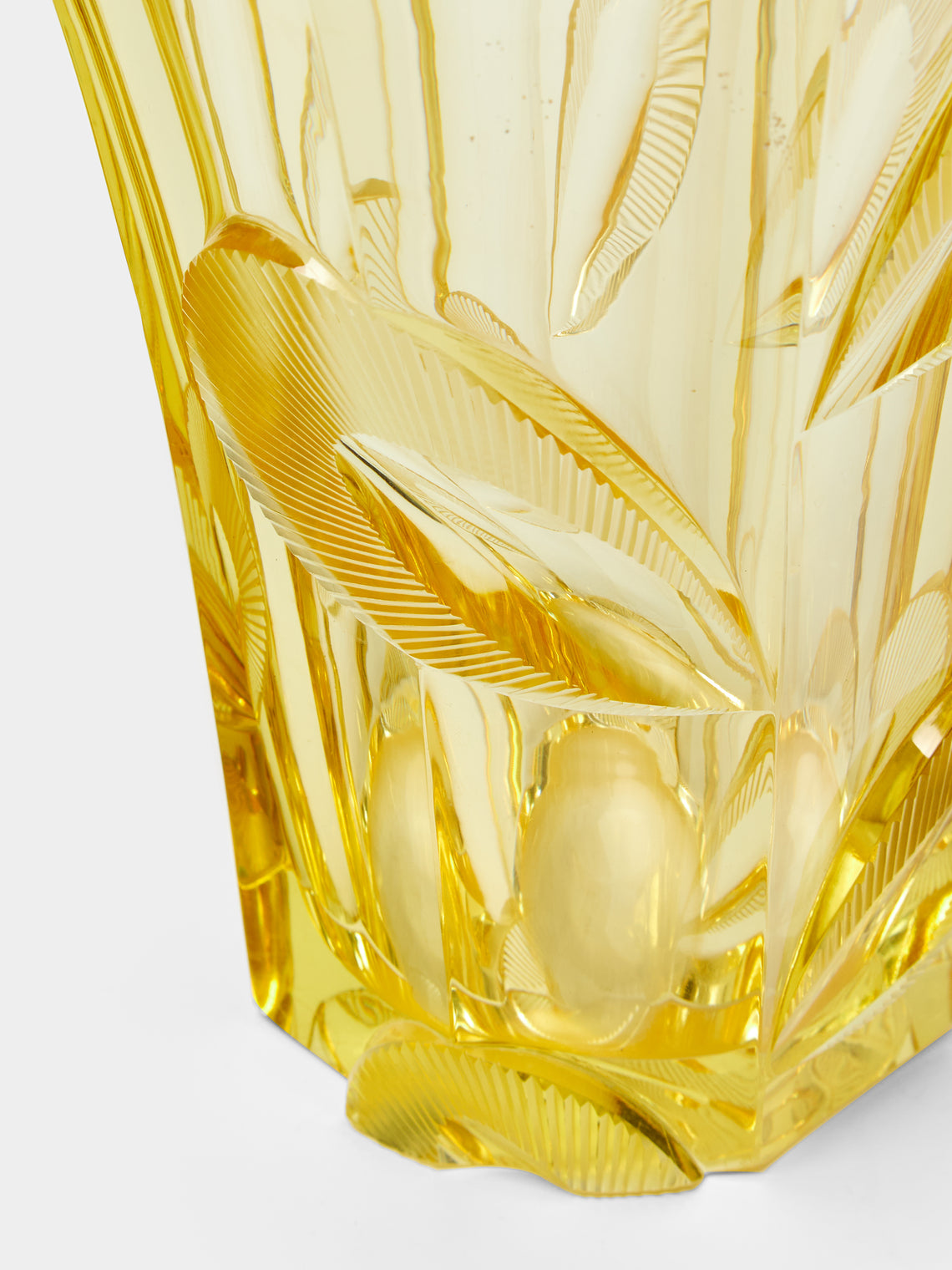 Antique and Vintage - 1930s Bohemian Crystal Vase -  - ABASK