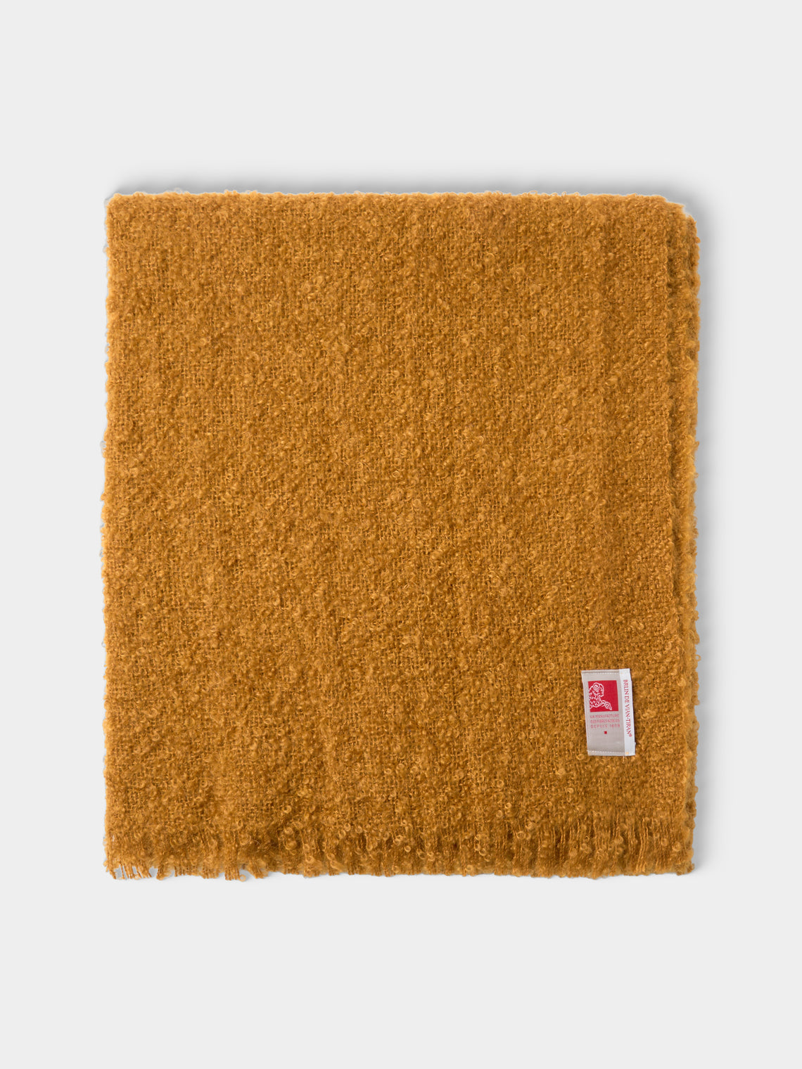 Brun de Vian-Tiran - Cirrus Handwoven Mohair Throw (71in/1.8m) - Yellow - ABASK