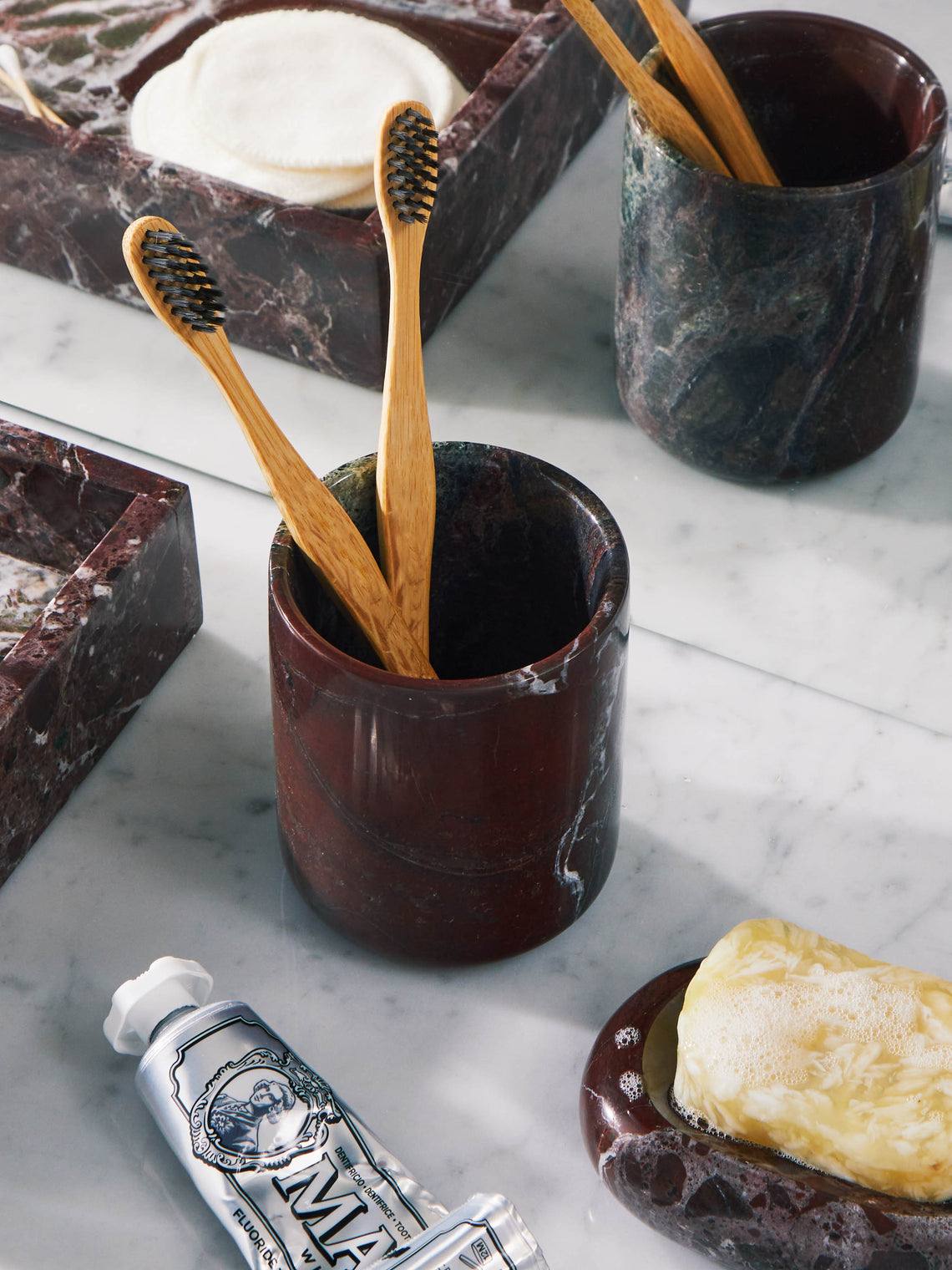Stoned - Marble Toothbrush Holder -  - ABASK