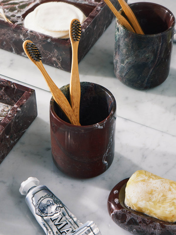 Stoned - Marble Toothbrush Holder -  - ABASK