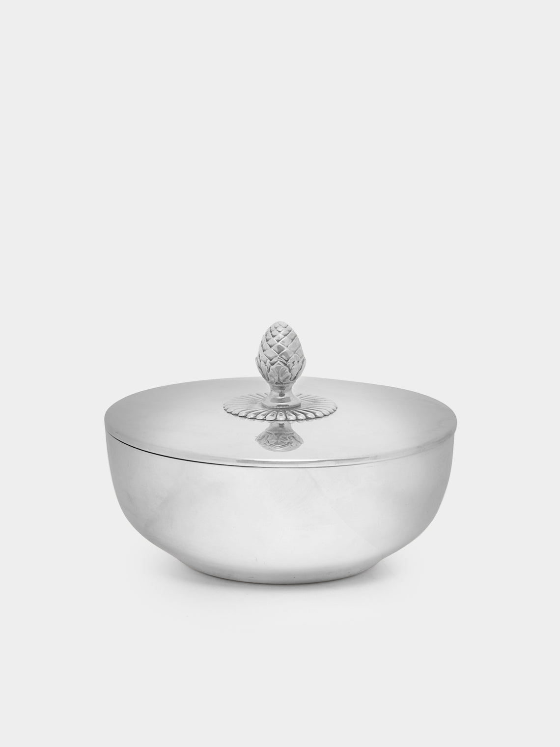 Antique and Vintage - 1950s Solid Silver Round Box -  - ABASK - 
