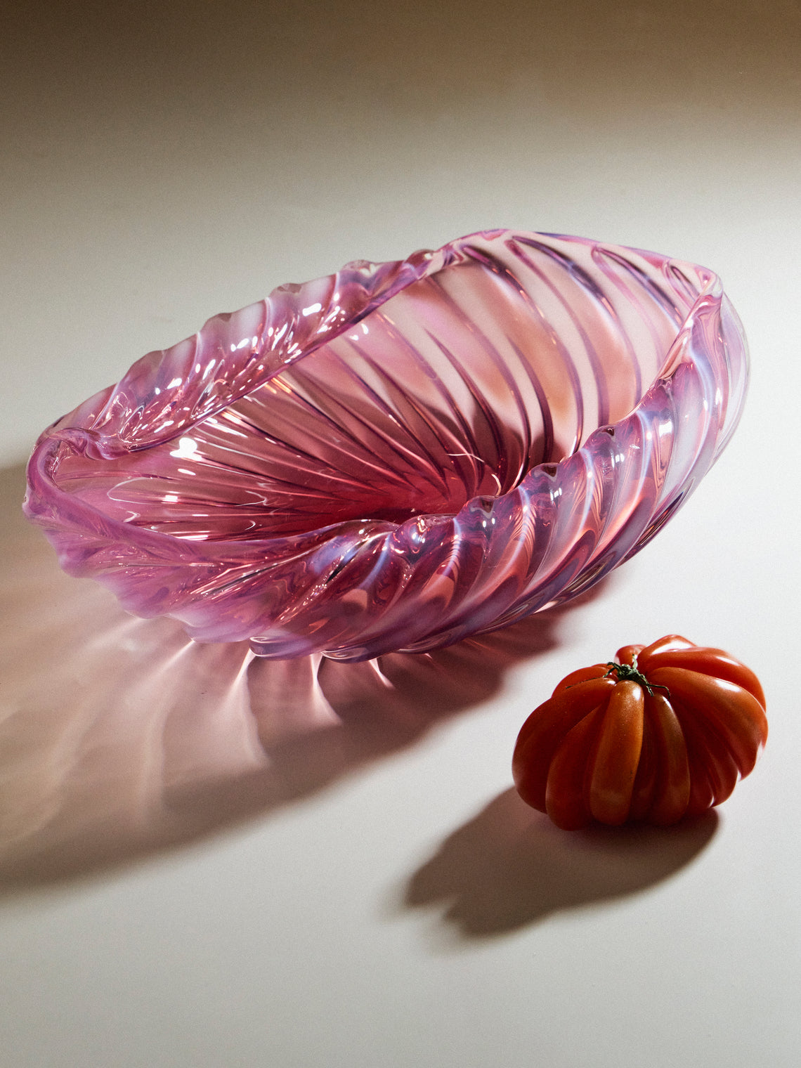 Antique and Vintage - 1950s Ercole Barovier Murano Glass Bowl - Pink - ABASK