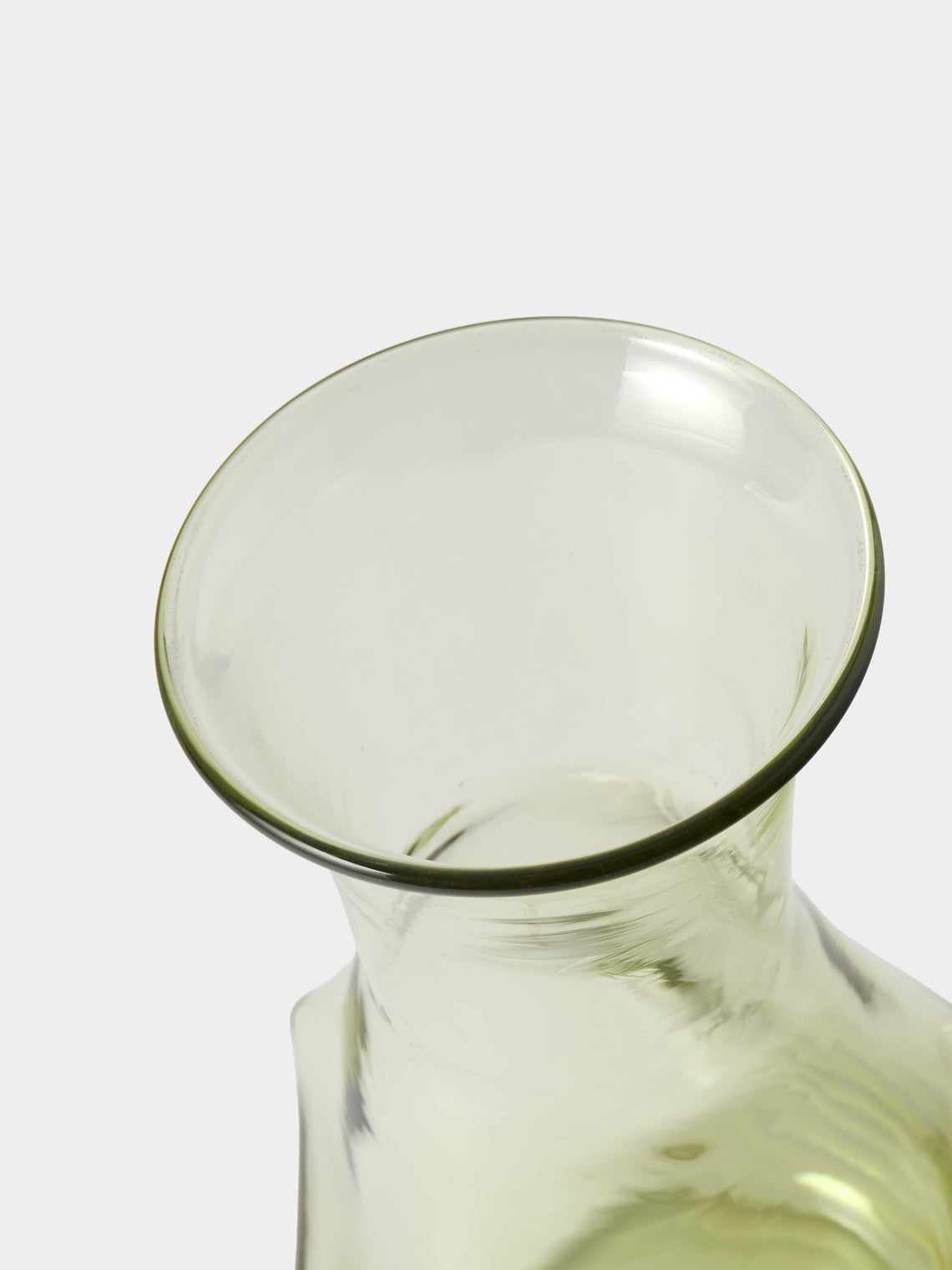 Nijima Glassworks - Hand-Blown Volcanic Glass Pitcher - Green - ABASK