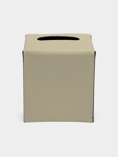Giobagnara - Ready Leather Tissue Box - Light green - ABASK - 