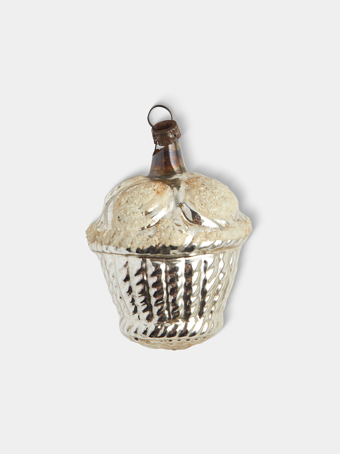 Antique and Vintage - Early-20th-Century Desserts Glass Baubles (Set of 12) - Silver - ABASK