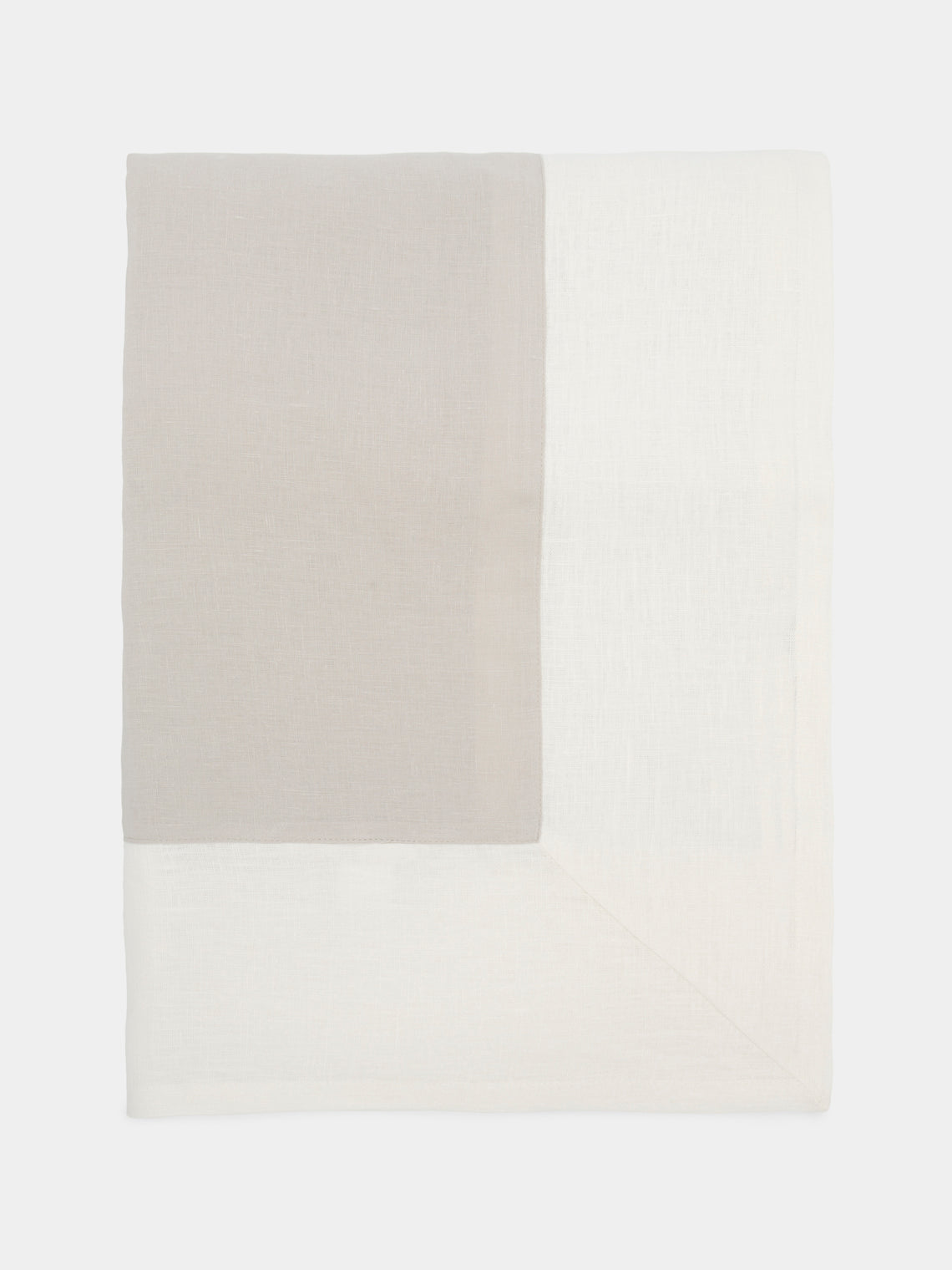 Borgo delle Tovaglie - Bauhaus Linen Rectangular Tablecloth - Natural - ABASK - 