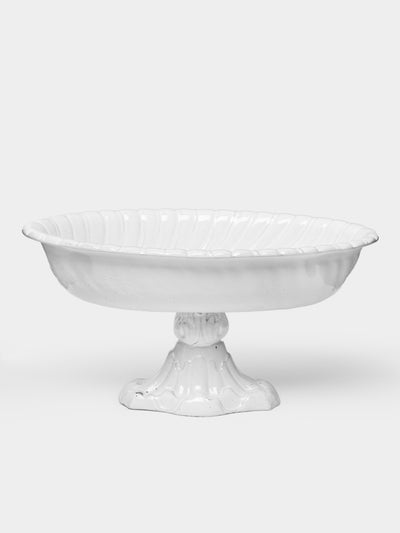 Astier de Villatte - Peggy Hand-Glazed Ceramic Raised Oval Platter -  - ABASK - 