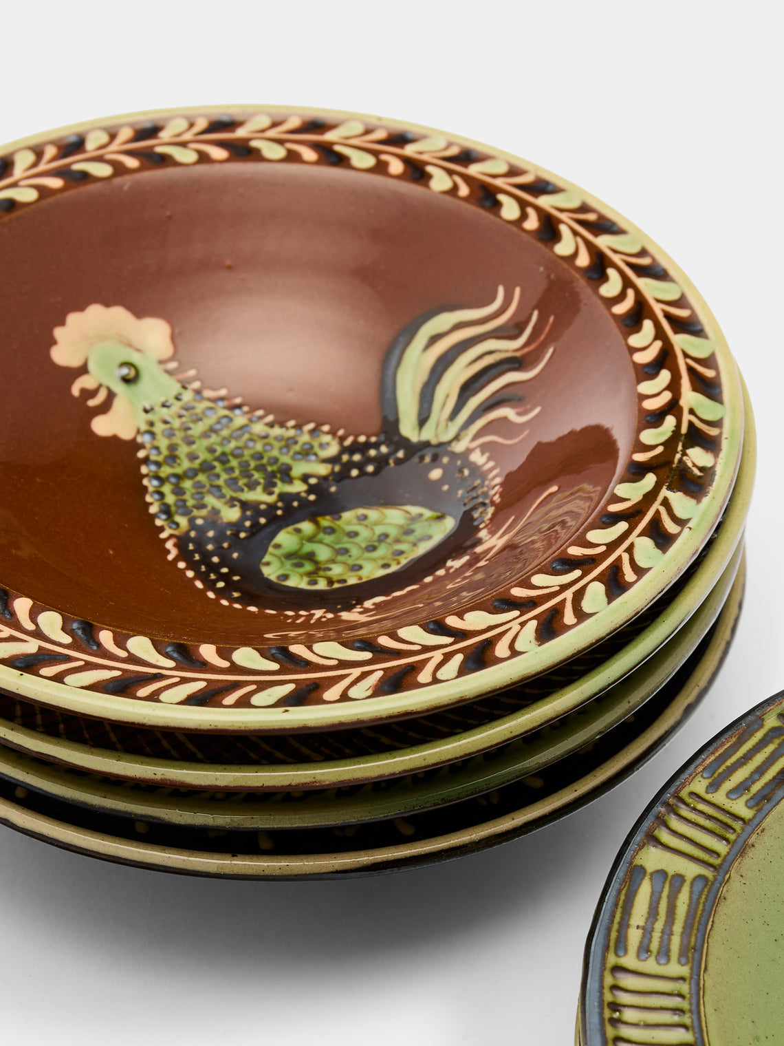 Poterie d’Évires - Animals Hand-Painted Ceramic Breakfast Bowls (Set of 6) -  - ABASK