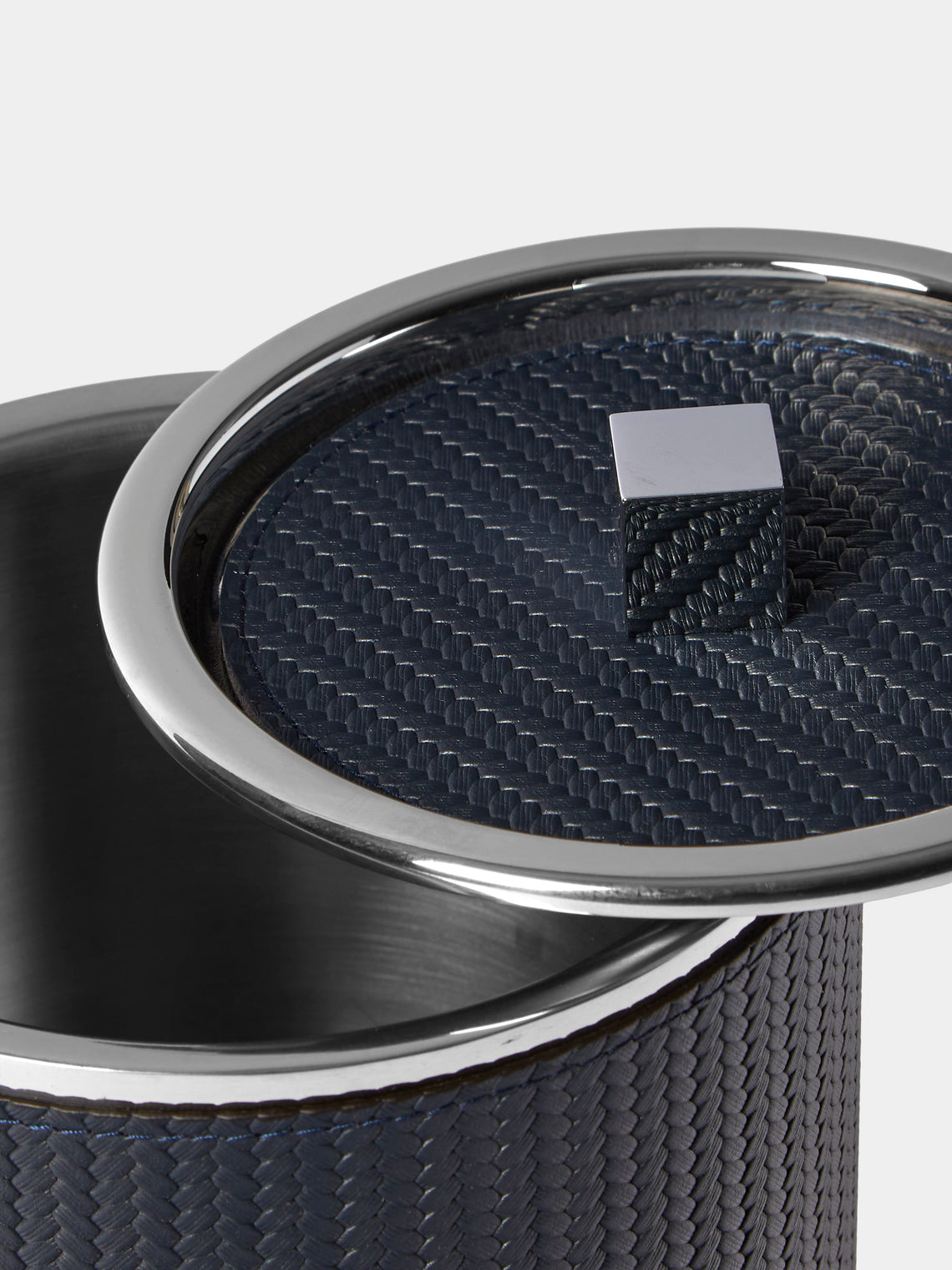 Pinetti - Glacettes Leather Ice Bucket - Navy - ABASK