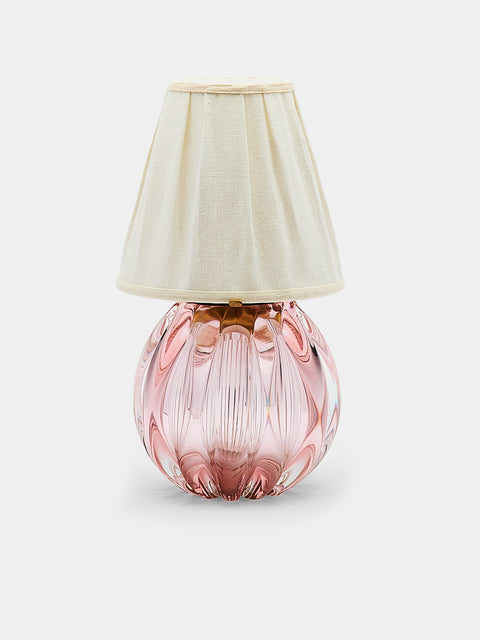 Yali Glass - Bolla Bar Hand-Blown Murano Glass Portable Lamp - Light Pink - ABASK - 