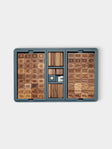 Giobagnara x Poltrona Frau - Leather, Maple and Walnut Mahjong Set - Blue - ABASK - 