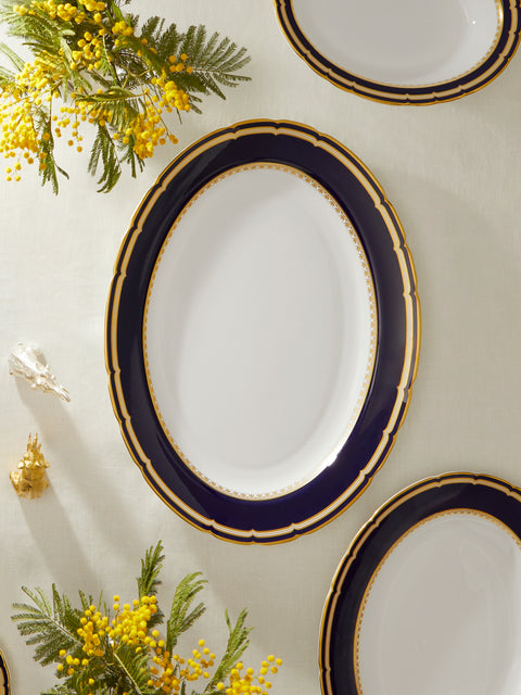 Royal Crown Derby - Ashbourne Bone China Oval Serving Platter -  - ABASK
