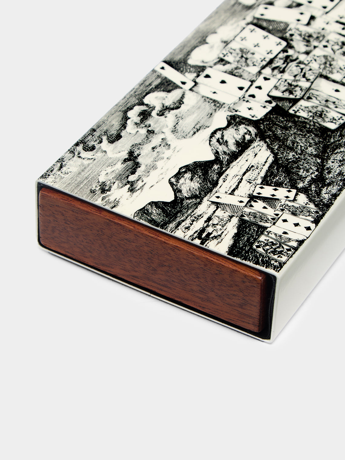 Fornasetti - Città di Carte Hand-Painted Wood Box -  - ABASK