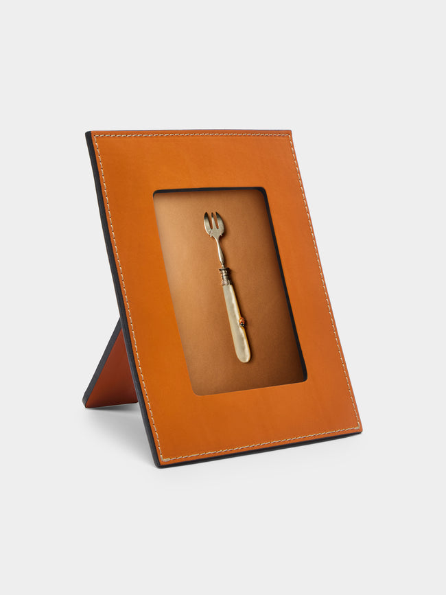 Oscar Maschera - Punti Leather Photo Frame -  - ABASK - 